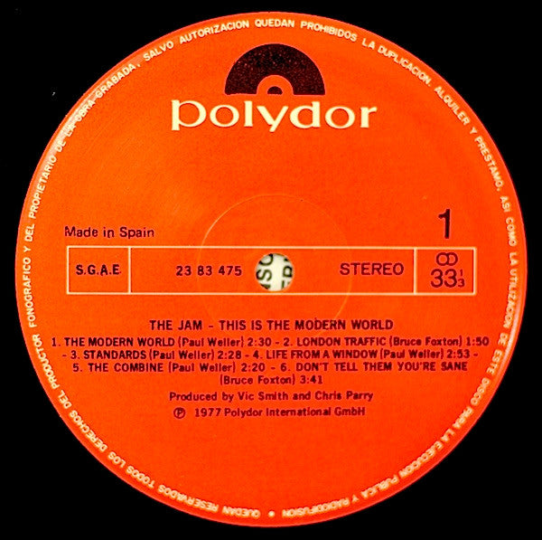 This Is The Modern World by Jam, The Groovie Records