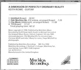 A Dimension Of Perfectly Ordinary Reality