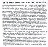 Songs Of An Impotent Troubadour