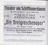 Die Dreigroschenoper / Berlin 1930