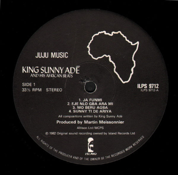 Juju Music by King Sunny Ade & His African Beats - Groovierecords.com ...