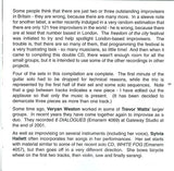 Freedom Of The City 2002: Small Groups