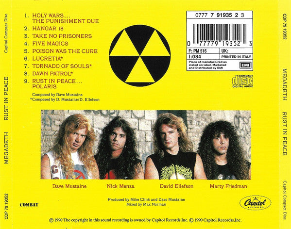 Rust In Peace by Megadeth – Groovie Records