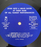 Here Are Stan Getz & Miles Davis At Their Rare Of All Rarest Performances Vol. 1