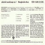 Selected Soundscape No. 1: Klangbrücke Bern - A Sonic Architecture