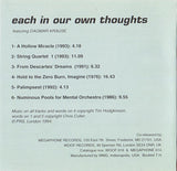 Each In Our Own Thoughts