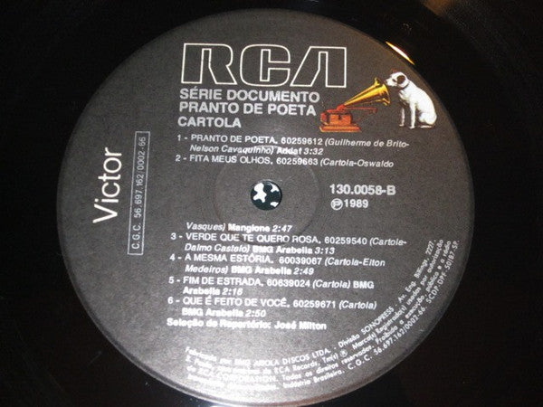 Pranto de Poeta by Cartola - Groovierecords.com – Groovie Records