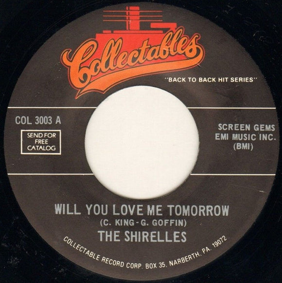 Will You Love Me Tomorrow / A Teardrop And A Lollipop