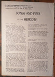 Songs And Pipes Of The Hebrides