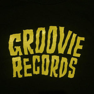 GROOVIE RECORDS "YELLOW LOGO" T-SHIRT