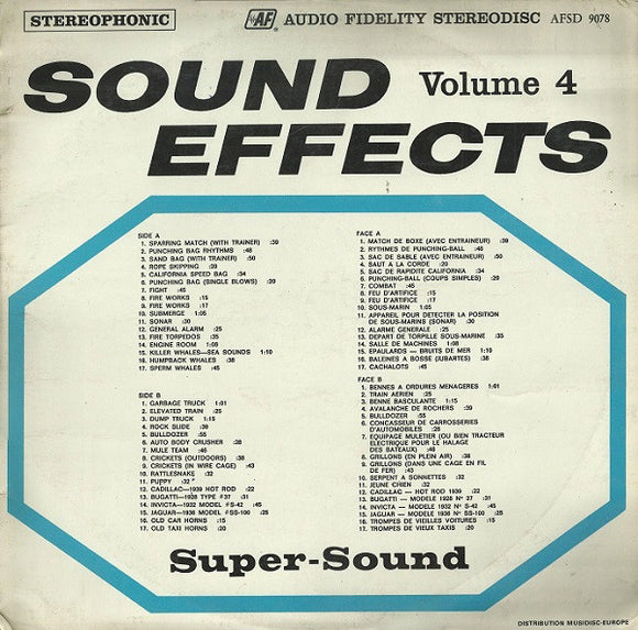 Sound Effects, Volume 4